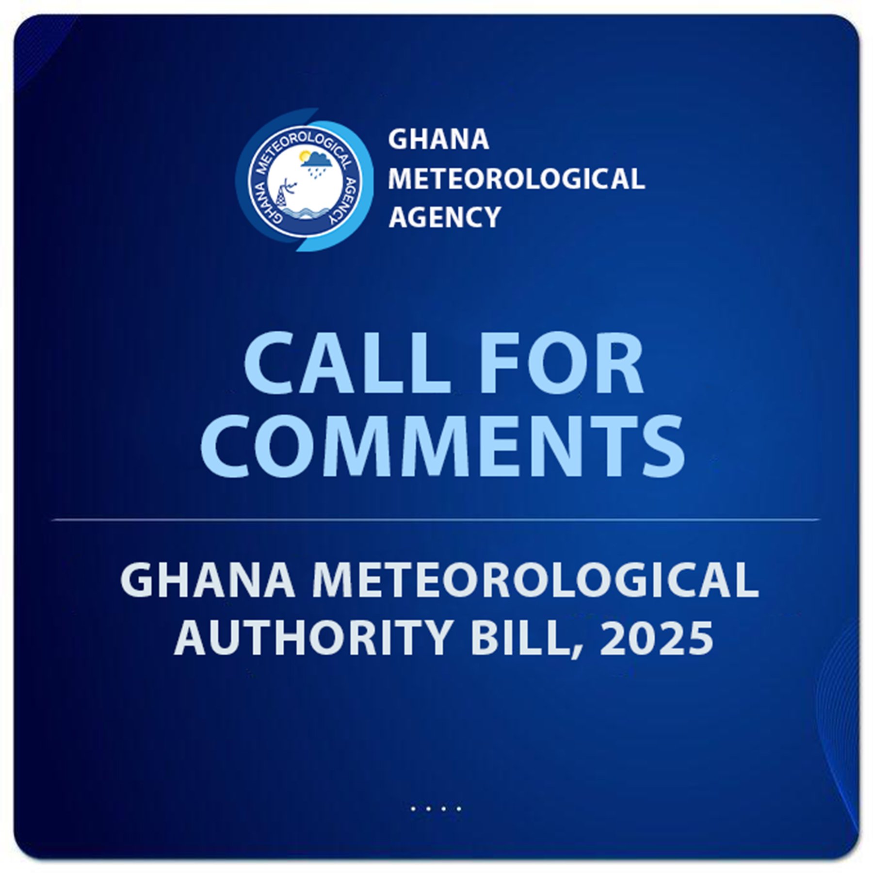 GHANA METEOROLOGICAL AUTHORITY BILL, 2025